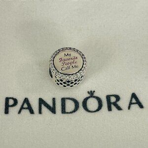 Pandora My Favorite Humans Call Me Grandma Personalized Charm Bead